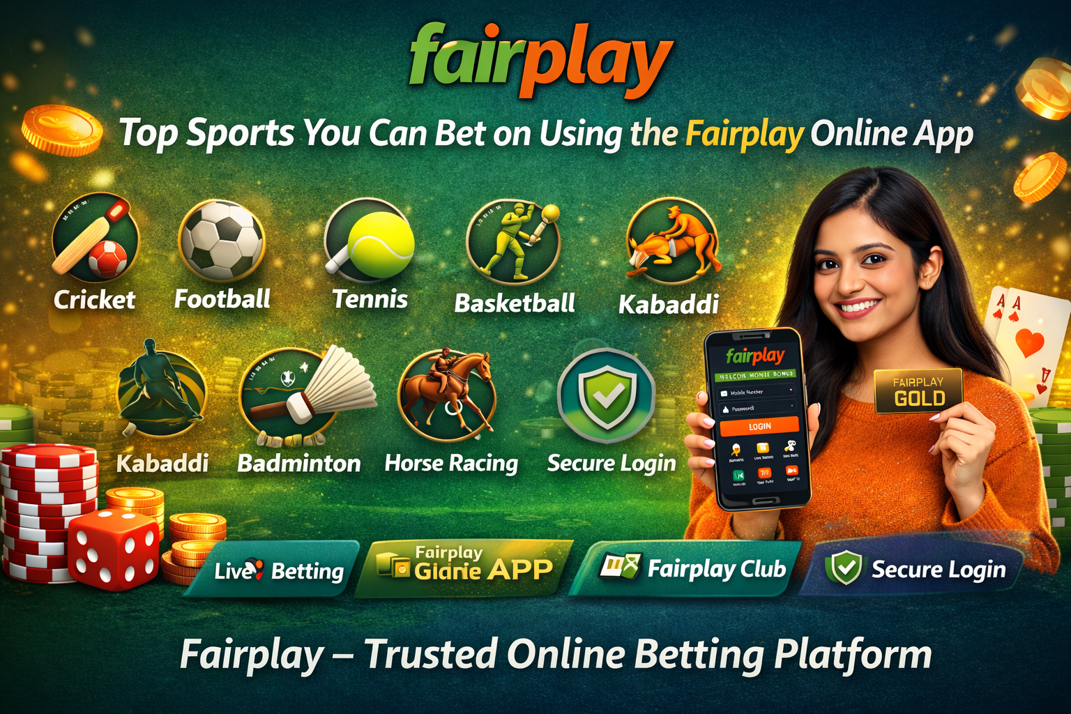 Read more about the article Top Sports You Can Bet on Using the Fairplay App